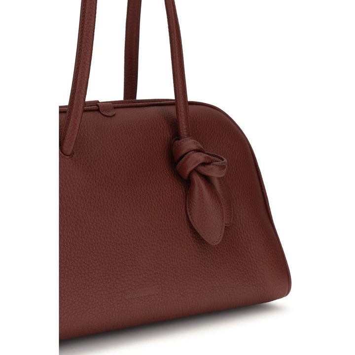 Jacquemus Bordeaux Calf Leather Bos Taurus Shoulder Bag