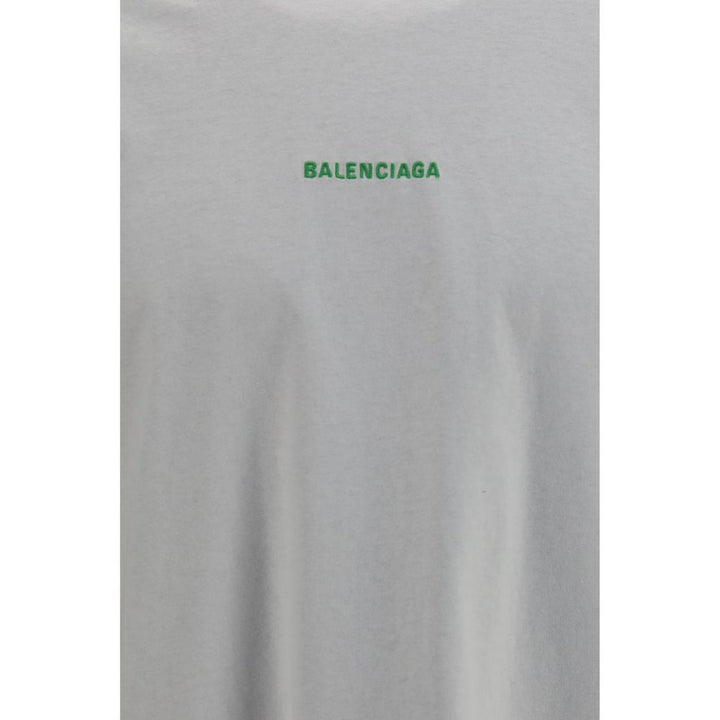 Balenciaga White Cotton Long Sleeve T-Shirt