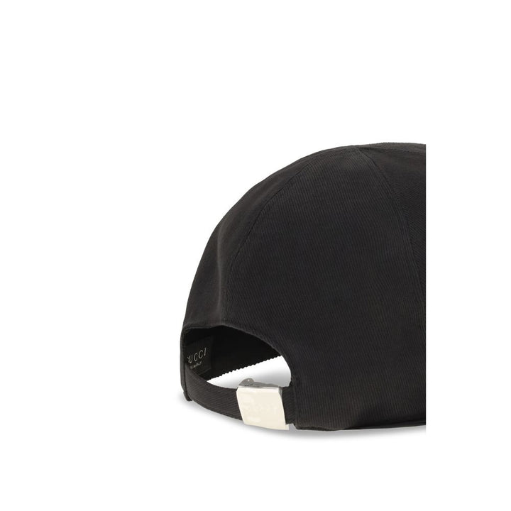 Gucci Black Cotton Cap (Baseball Hat)