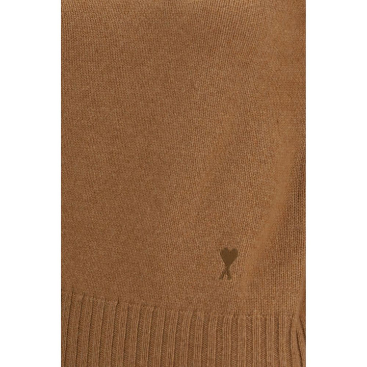 Ami Paris Brown Cashmere Turtleneck