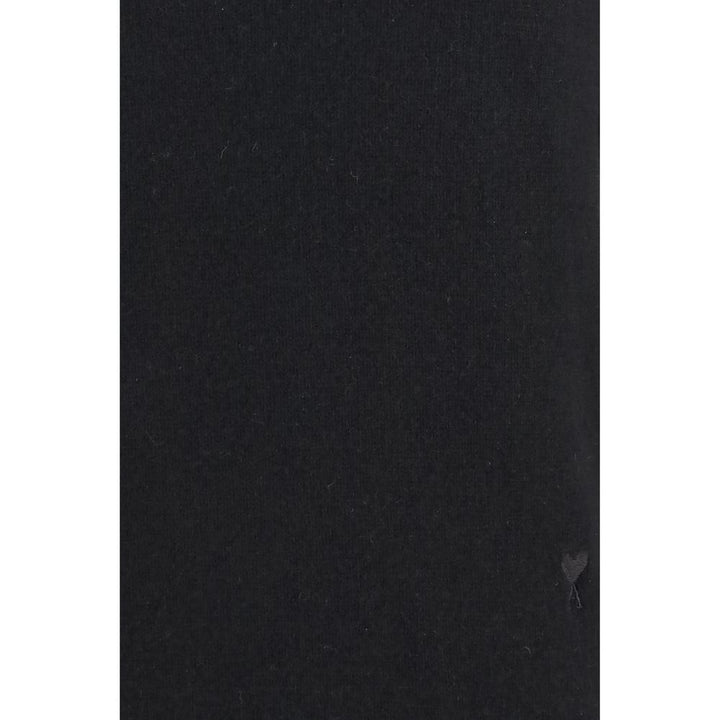 Ami Paris Black Wool Oves Aries Turtleneck