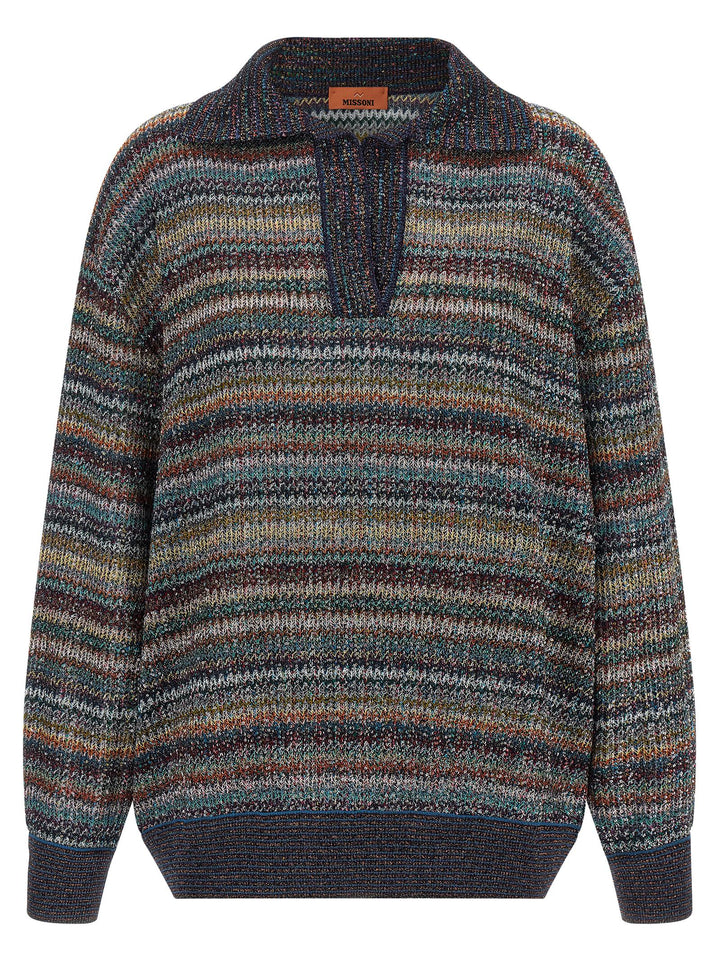 Missoni Multicolor Viscose Polo Shirt