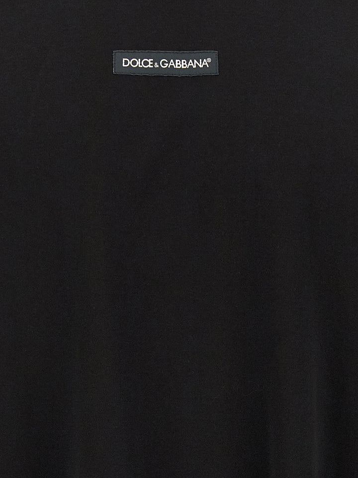 Dolce & Gabbana Black Cotton T-Shirt