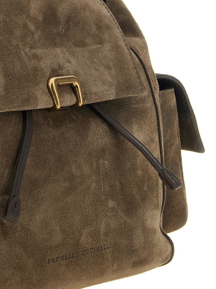 Brunello Cucinelli Brown Calfskin Backpack