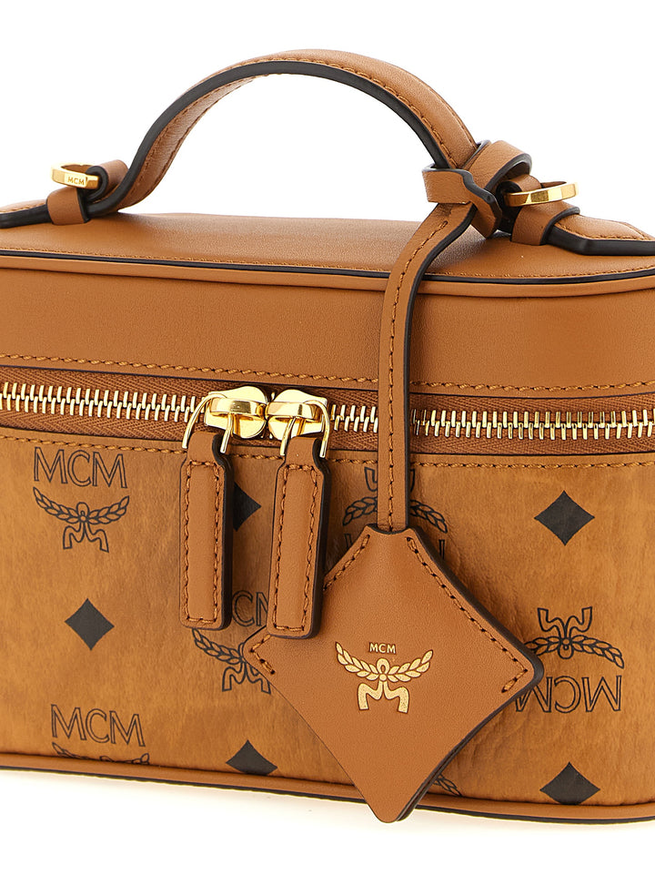 MCM Brown Polyethylene Handbag