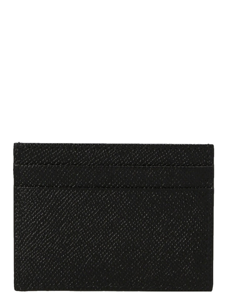 Dolce & Gabbana Black Calfskin Cardholder