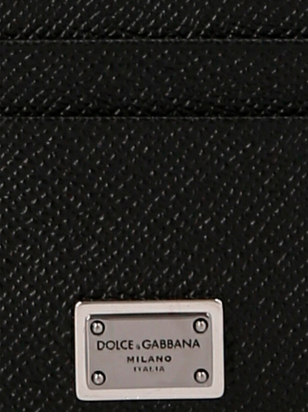 Dolce & Gabbana Black Calfskin Cardholder