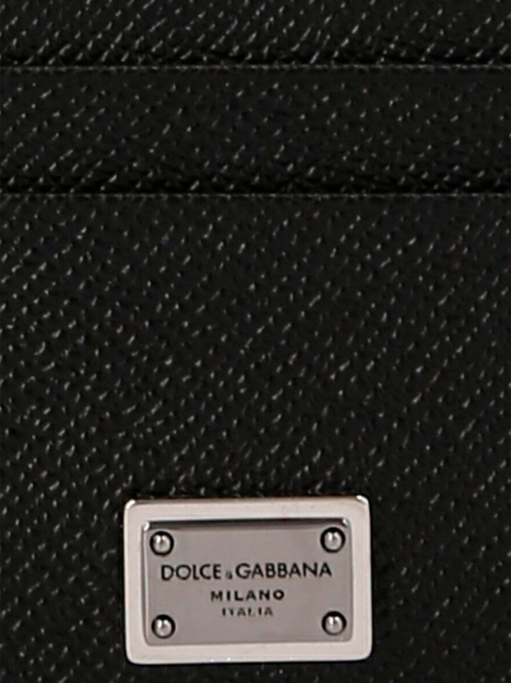Dolce & Gabbana Black Calfskin Cardholder