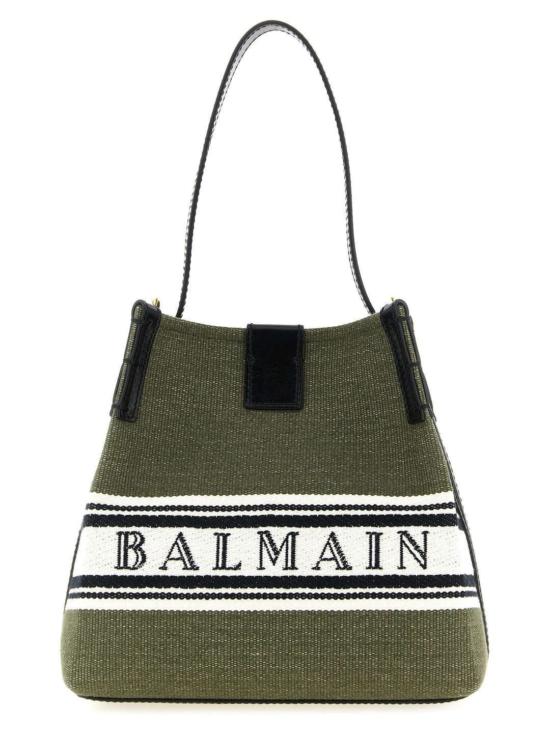Balmain Bicolor Cotton Handbag