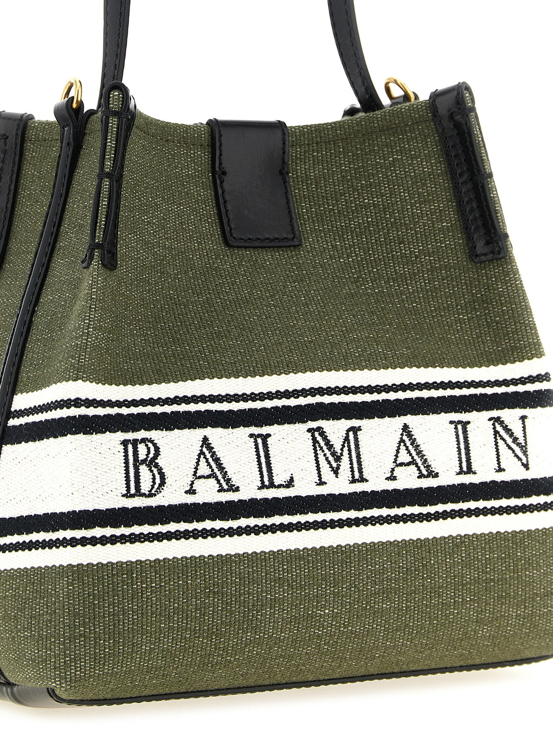 Balmain Bicolor Cotton Handbag