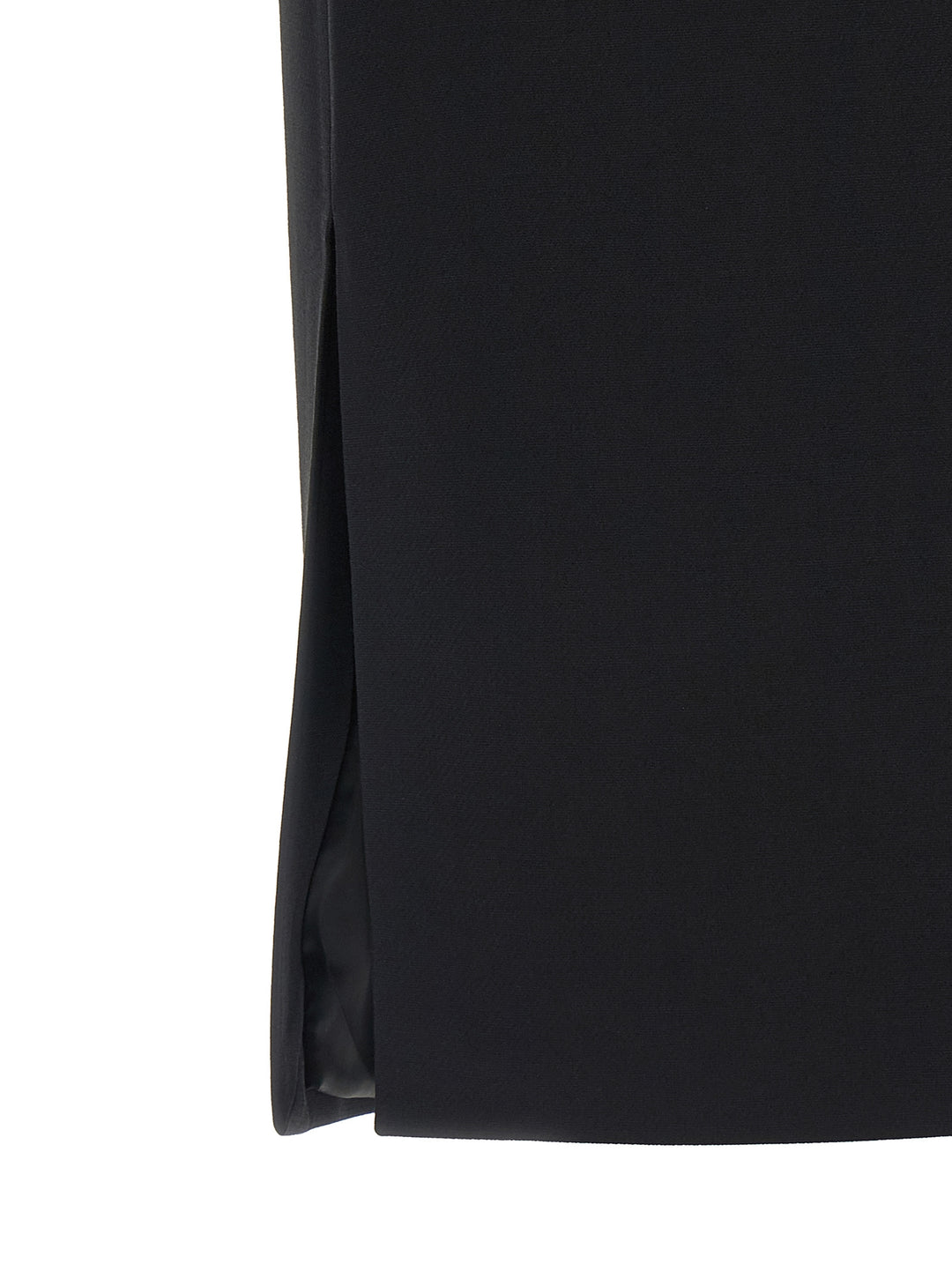 Fendi Black Wool Midi Skirt