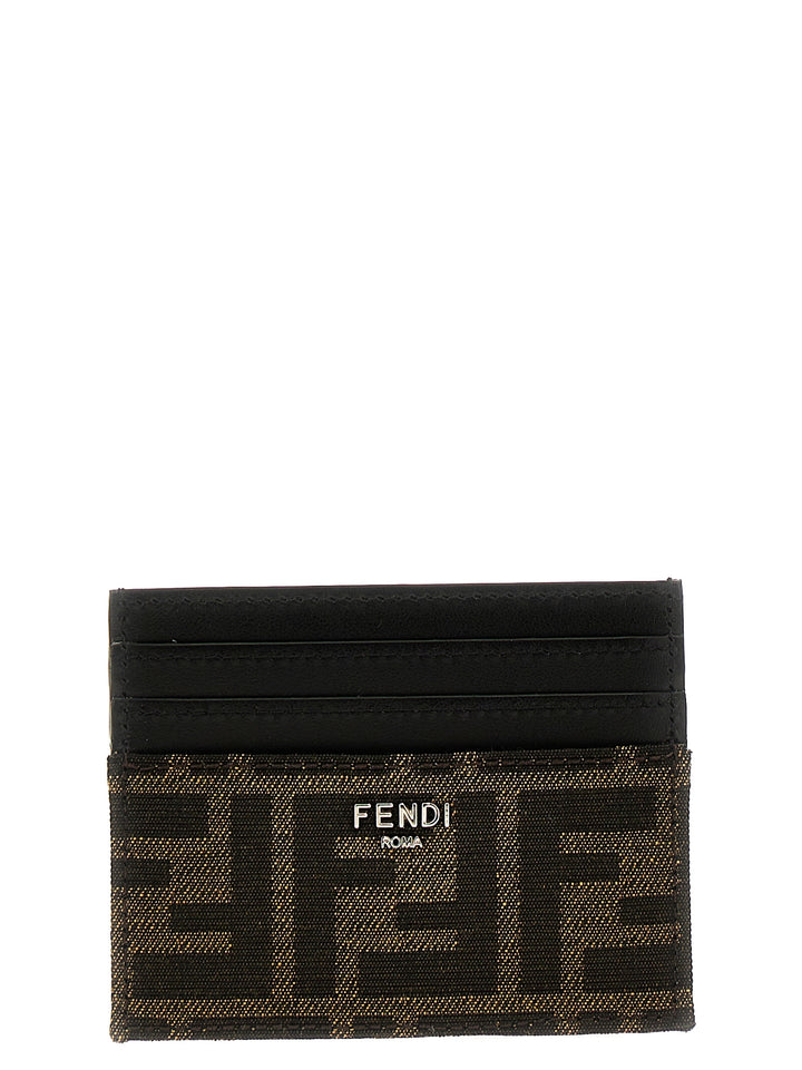 Fendi Brown Calfskin Cardholder