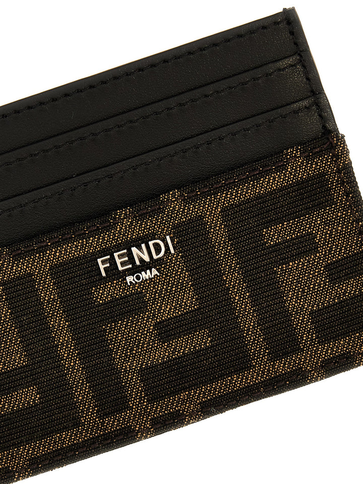 Fendi Brown Calfskin Cardholder