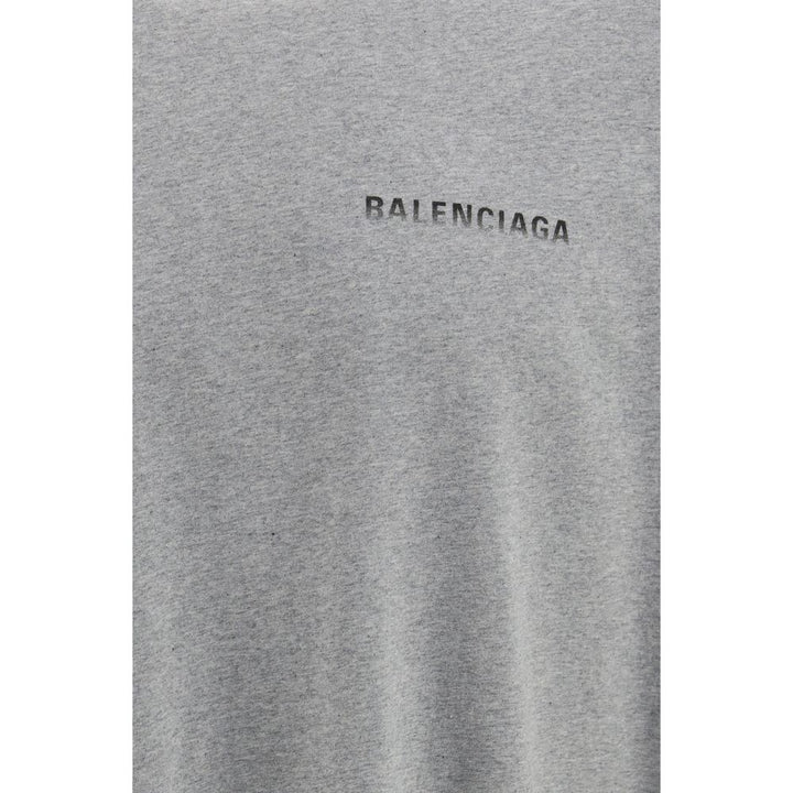 Balenciaga Gray Cotton T-Shirt