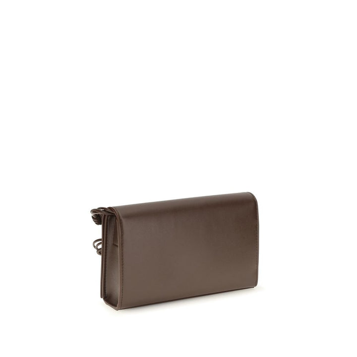 Jil Sander Brown Calf Leather Bos Taurus Wallet