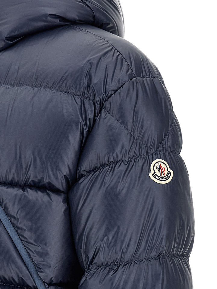 Moncler Blue Polyamide Full-Length Jacket