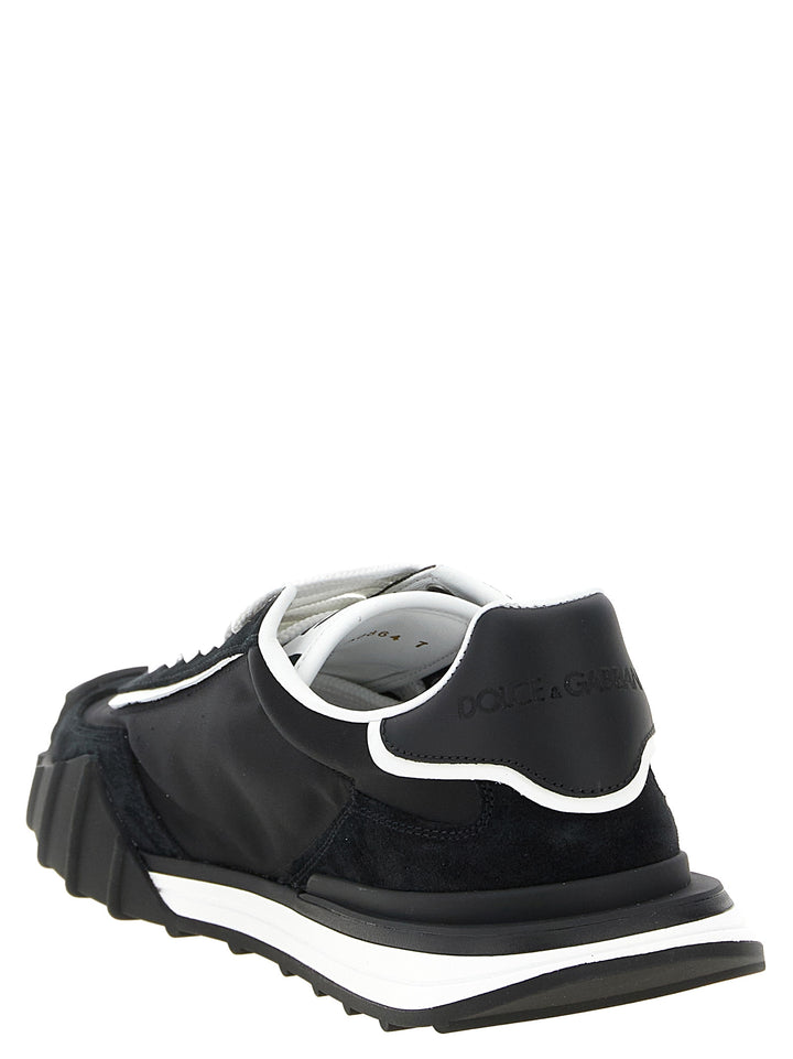 Dolce & Gabbana Black Polyamide Athletic Sneakers