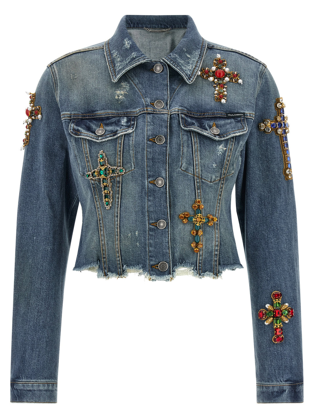 Dolce & Gabbana Blue Cotton Denim Jacket
