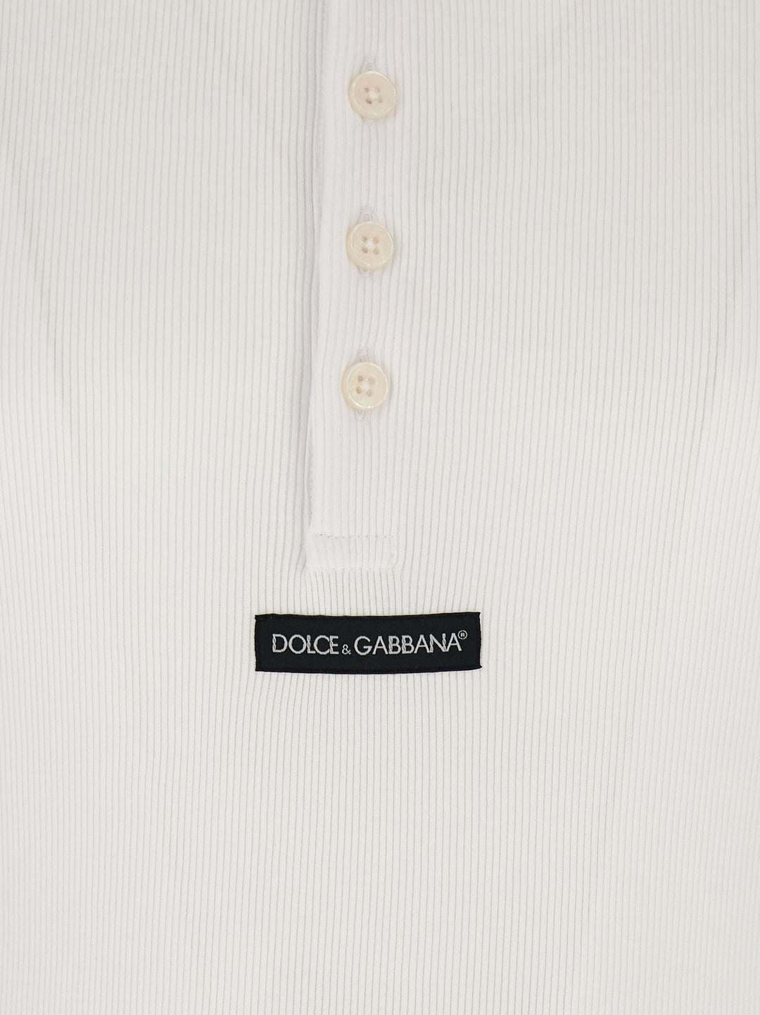 Dolce & Gabbana White Cotton T-Shirt