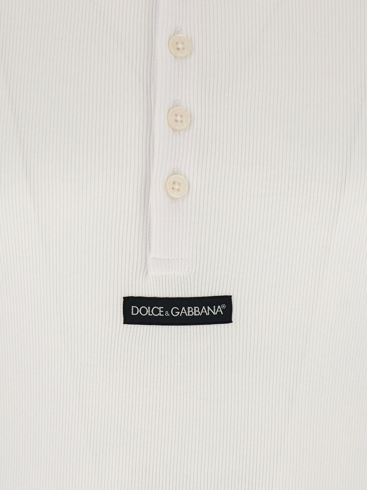 Dolce & Gabbana White Cotton T-Shirt