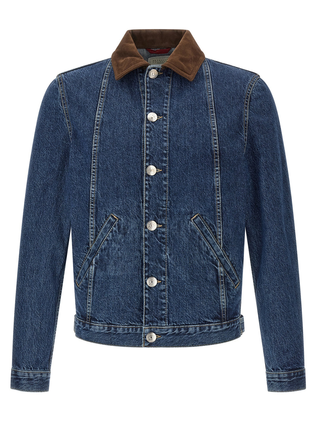 Brunello Cucinelli Blue Cotton Denim Jacket