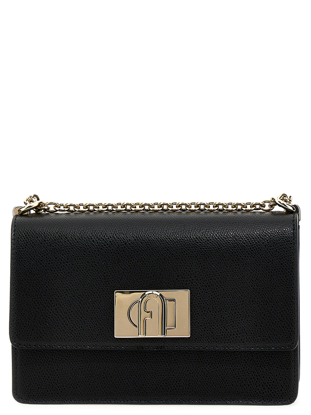 Furla Black Leather Crossbody Bag