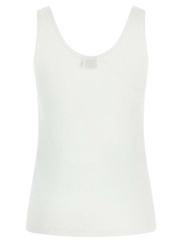 Chloé White Cotton Tank Tops
