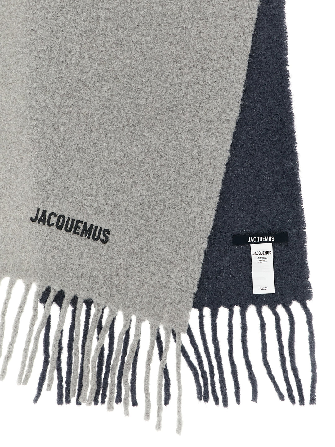 Jacquemus Gray Wool Scarf