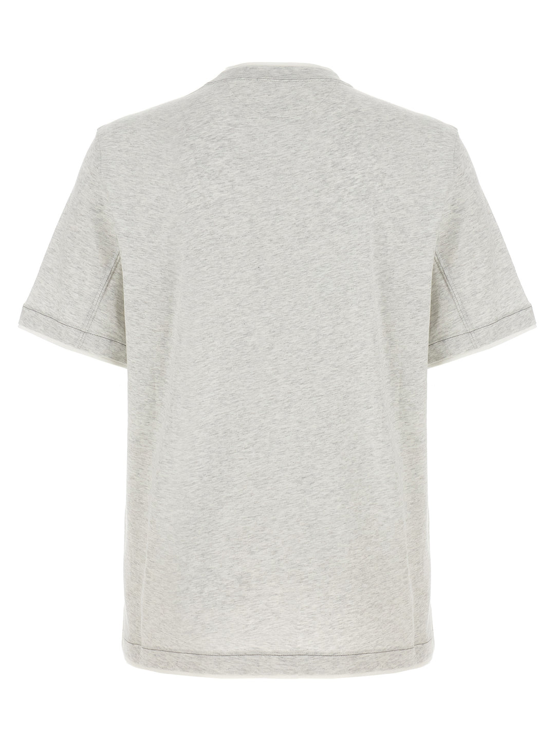 Brunello Cucinelli Gray Cotton T-Shirt
