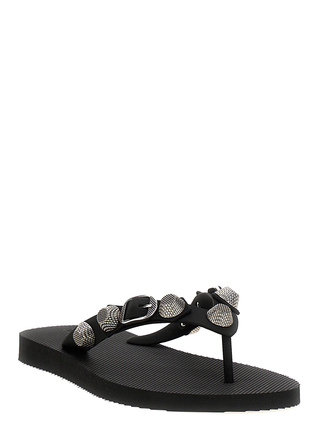 Balenciaga Black Rubber Slides