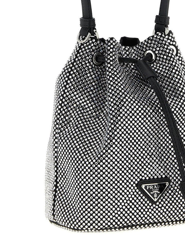 Prada Gray Viscose Handbag