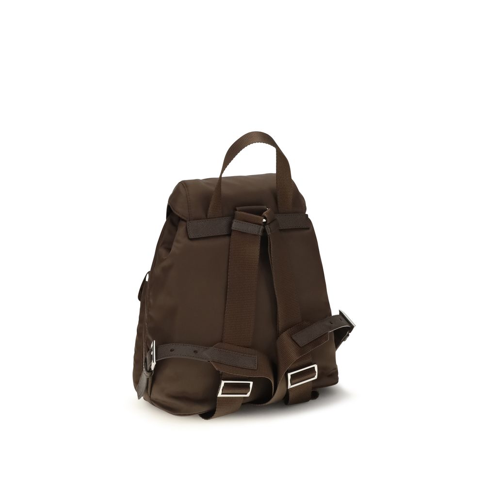 Prada Brown Nylon Backpack