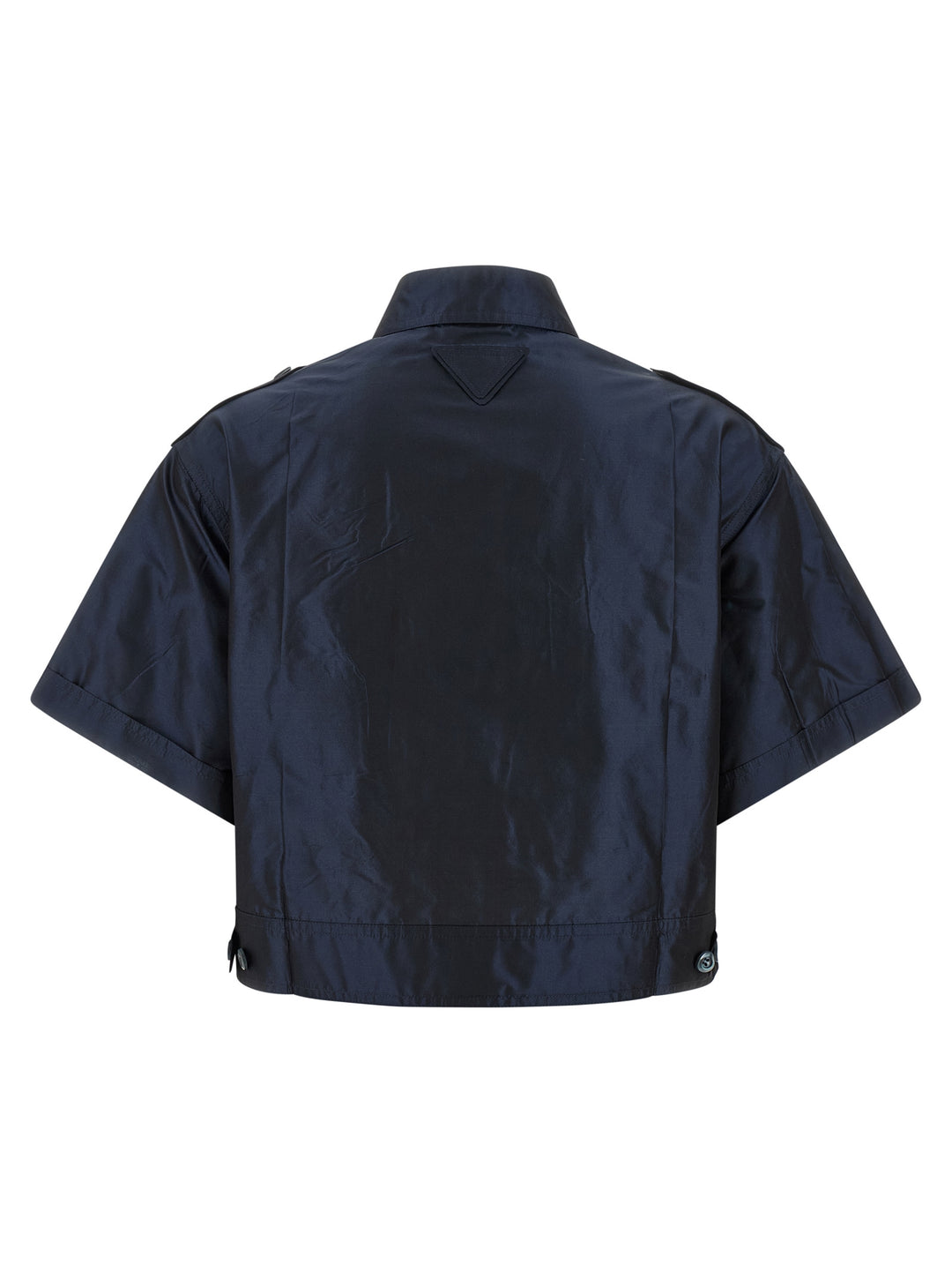 Prada Blue Silk Blouse