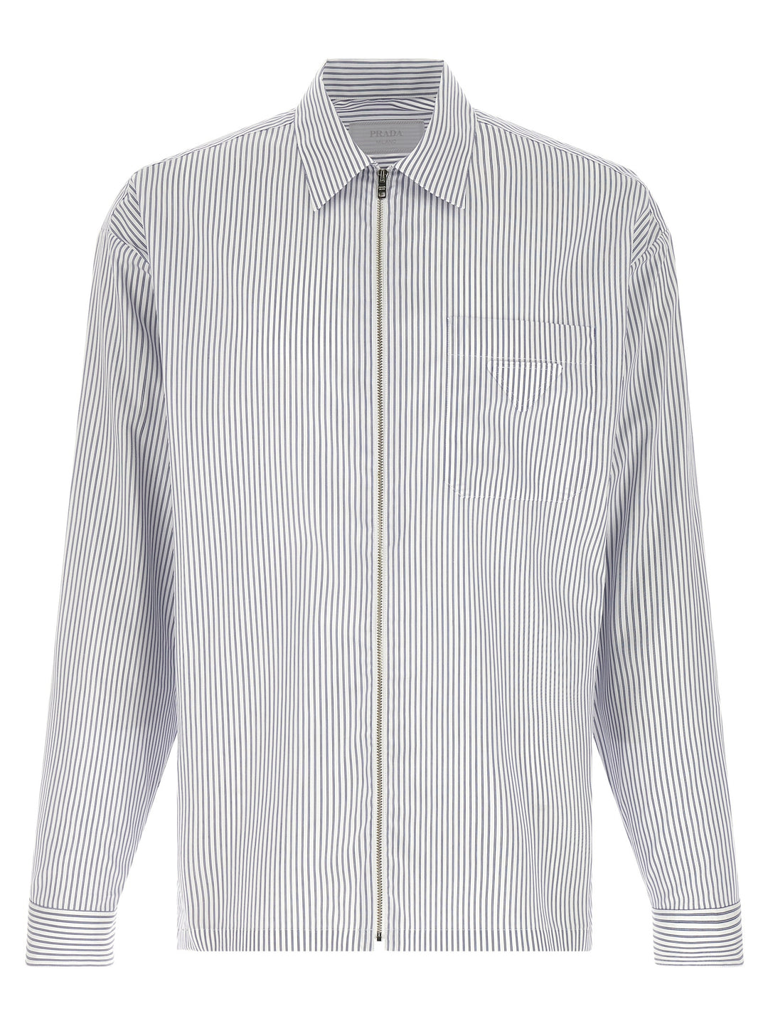 Prada Blue Cotton Blouse