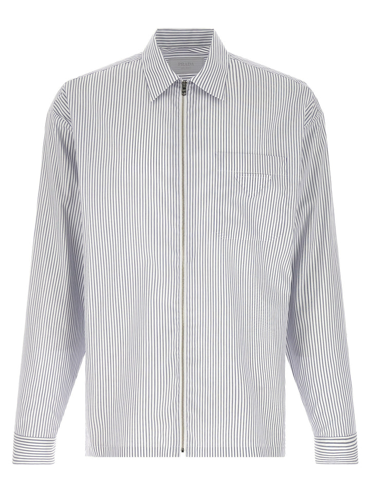 Prada Blue Cotton Blouse