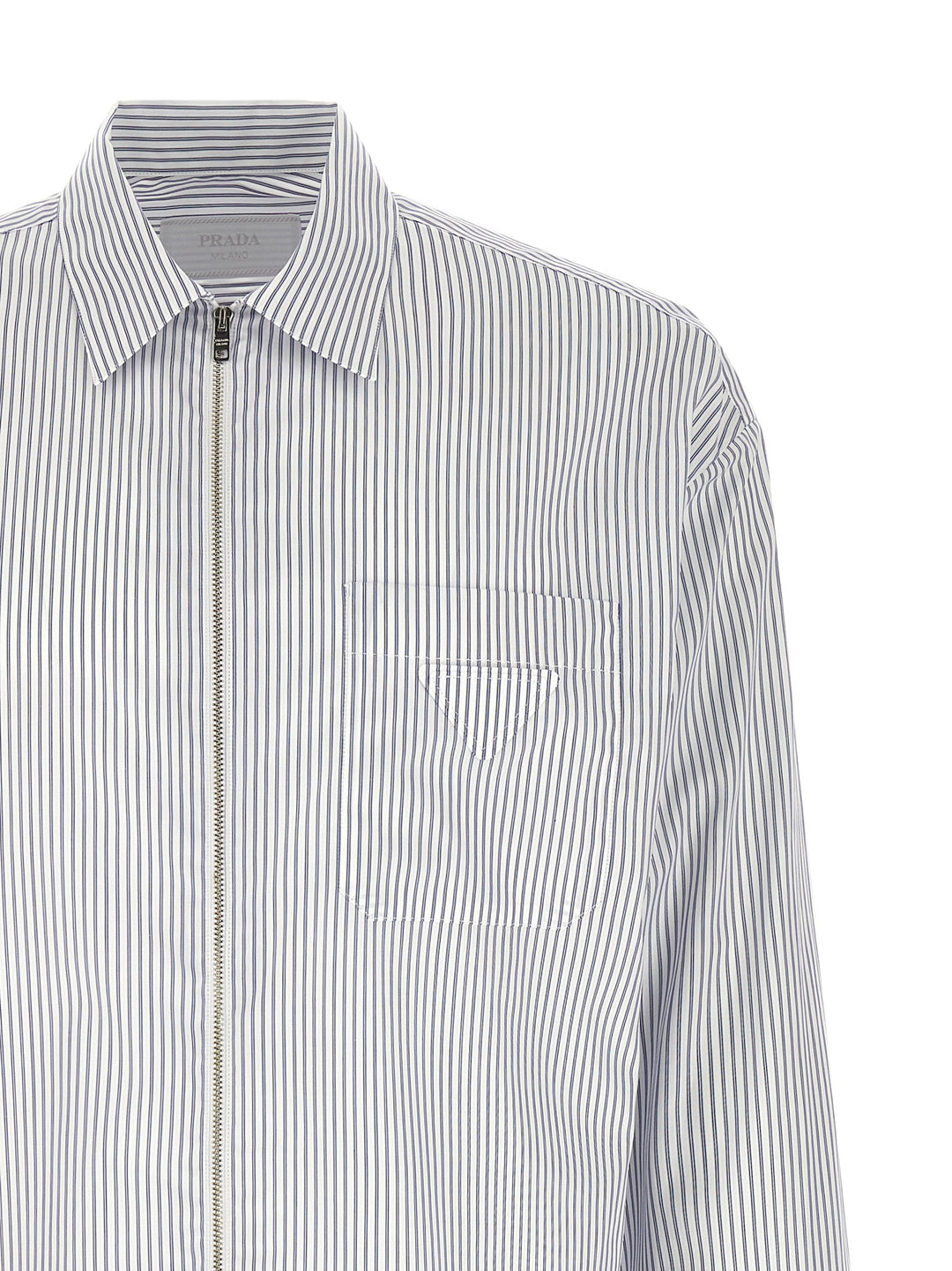 Prada Blue Cotton Blouse