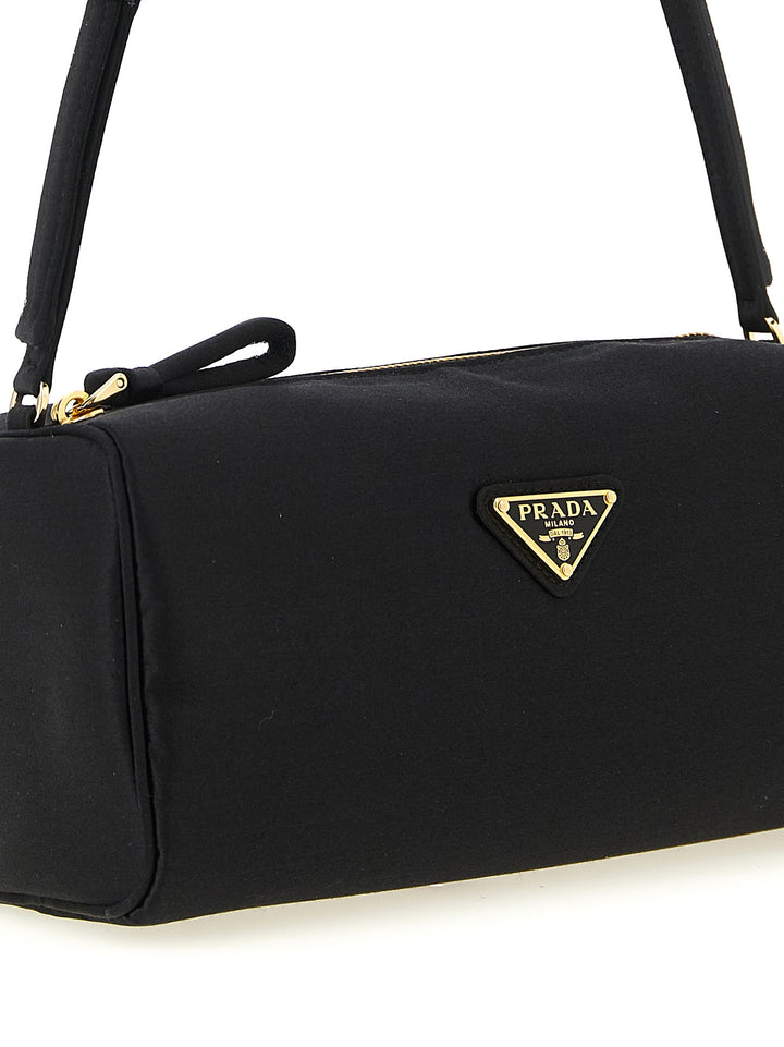 Prada Black Viscose Shoulder Bag