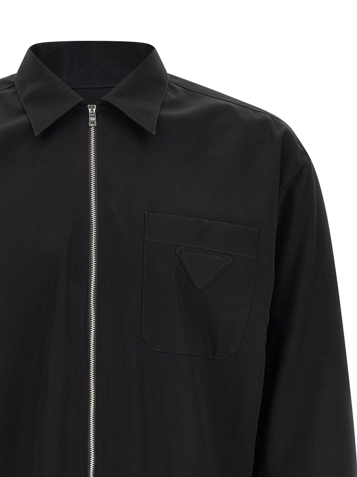 Prada Black Cotton Blouse