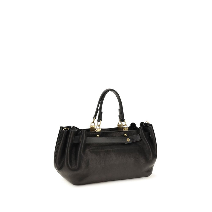 Balenciaga Black Calf Leather Bos Taurus Shoulder Bag