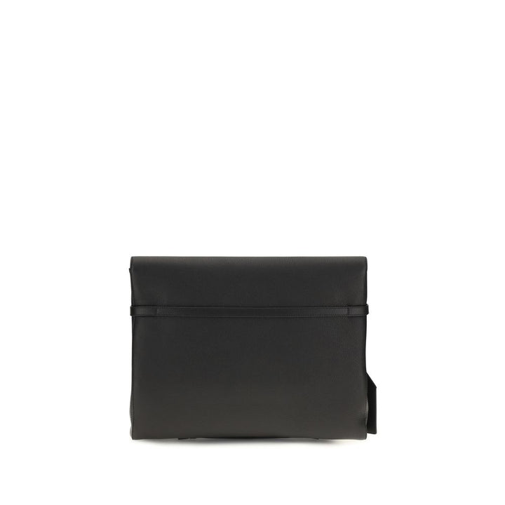 Dolce & Gabbana Black Calf Leather Bos Taurus Shoulder Bag