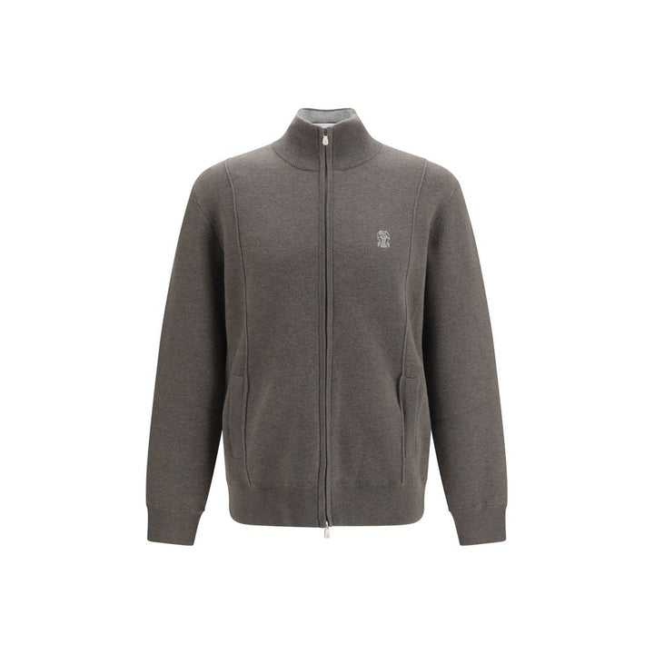 Brunello Cucinelli Bicolor Cashmere Cardigan