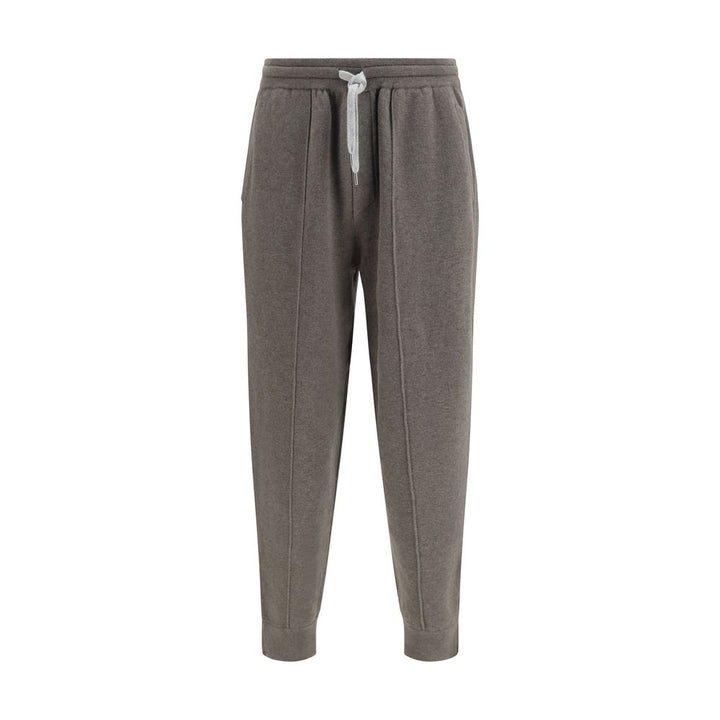 Brunello Cucinelli Bicolor Cashmere Athletic Pants