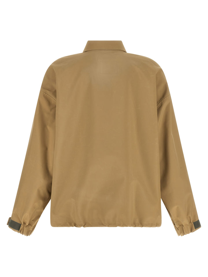 Miu Miu Beige Recycled Polyester Shell Jacket