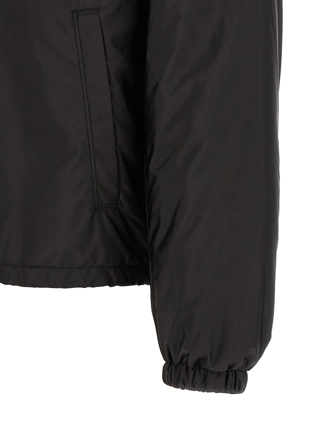 Prada Black Recycled Polyamide Full-Length Jacket