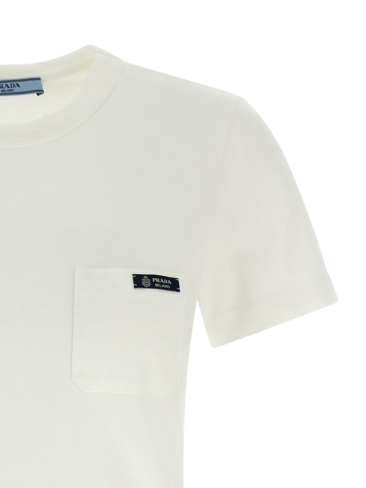 Prada White Cotton T-Shirt