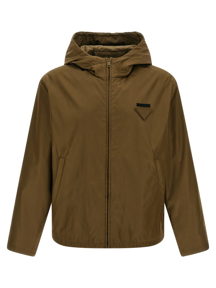 Prada Bicolor Polyamide Shell Jacket