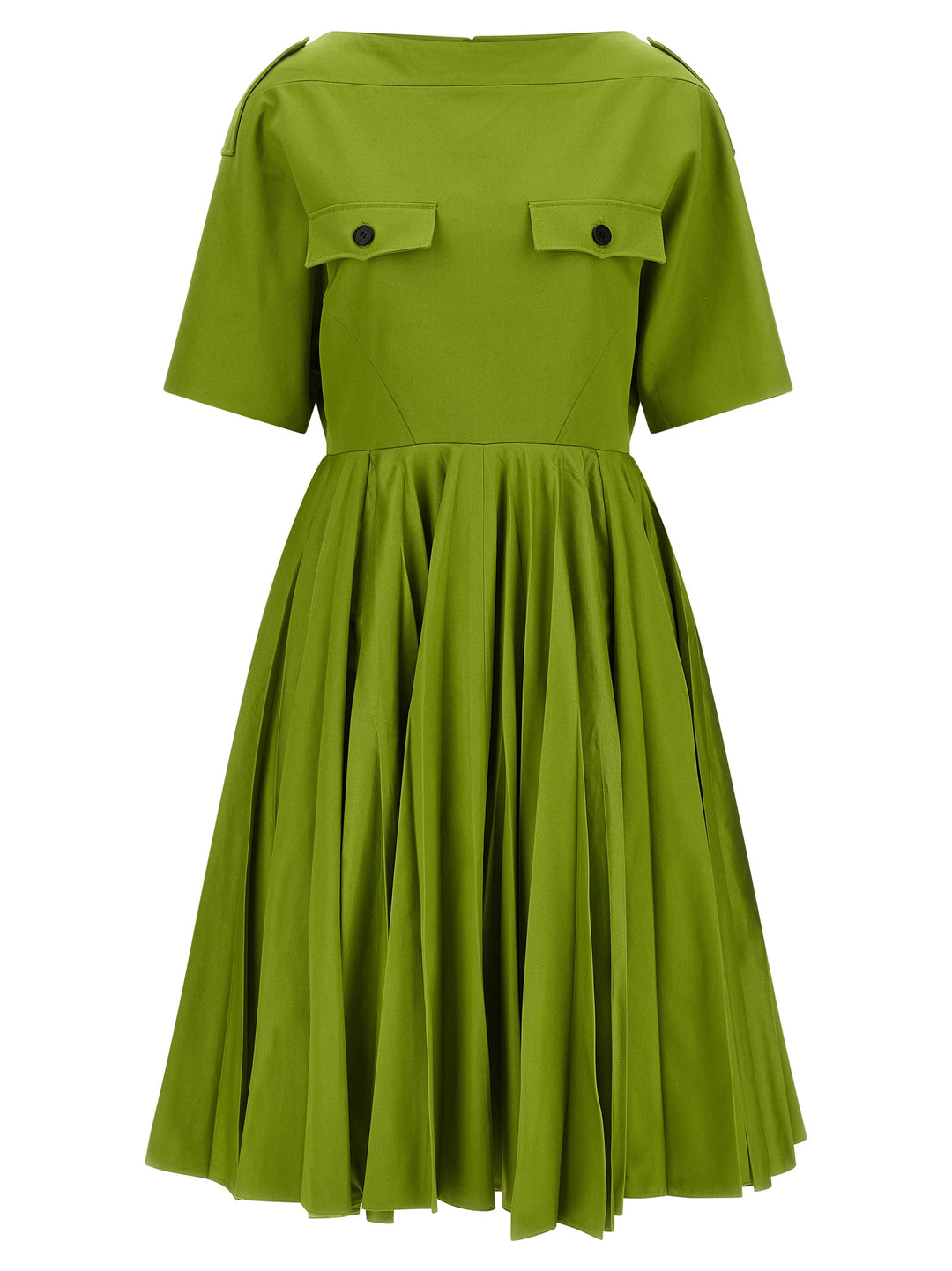 Prada Bicolor Cotton Casual Dress