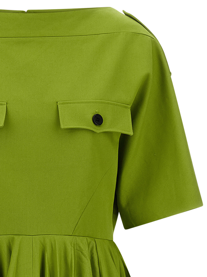 Prada Bicolor Cotton Casual Dress