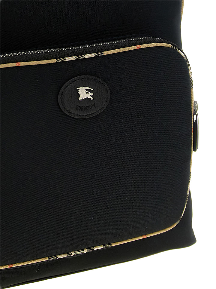 Burberry Black Polyester Backpack