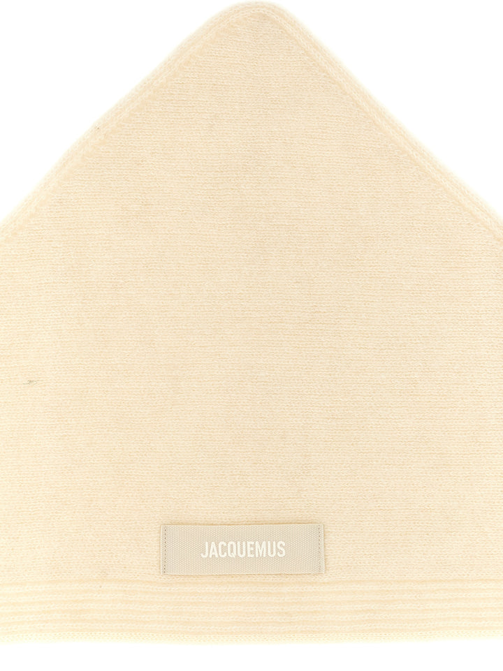 Jacquemus White Wool Scarf